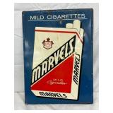 Marvels Cigarettes Metal Advertising Sign, 14in x