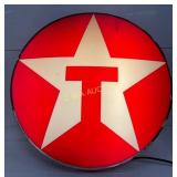 Plastic Texaco Can Sign with Star Logo, 34 Inches