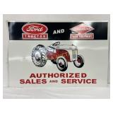 36×24 Inch Embossed Metal Ford Dearborn Farm Equip