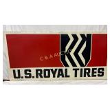 94 1/2´´ x 46 1/2´´ U.S. Royal Tires Embossed Meta