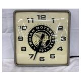 12-Inch Indian Motorcycle Electric Wall Clock