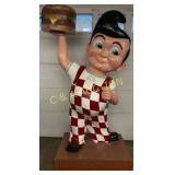 Cast Aluminum Big Boy Statue, 87in x 55in