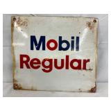 Mobil Regular Porcelain Advertising Sign, 14 x 12