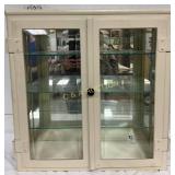 Early Metal Dental Hanging Shelf with Glass Panels