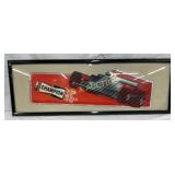 Framed Champion Spark Plugs Advertisement on Cardb