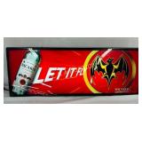 Bacardi Plastic Light-Up Sign, 30×11 Inches