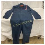 Navy Blue Gulf Branded Work Jumpsuit With Embroide