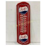 Pepsi-Cola Metal Thermometer, 8 x 27 Inches