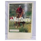 23×34 Metal Self-Framed Embossed Marlboro Advertis