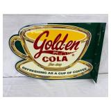 Golden Girl Cola Sun-Drop 19 x 14 Flange Sign