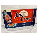 18 x 12 Sun Crest Flange Advertising Sign by Stout
