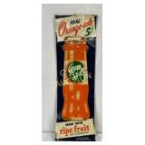 Embossed Green Spot Orange-Ade Advertising Sign, 1