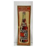 Vertical Embossed Nichol Kola Metal Sign, 12 x 35