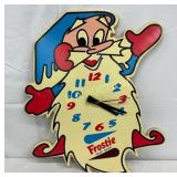 Frostie Root Beer Die-Cut Plastic Wall Clock by Mi