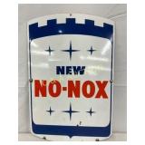 Porcelain New No-Nox' Advertising Sign, 11 1/2 x