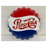 22-Inch Pepsi-Cola Bottle Cap Button Sign