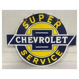 Super Chevrolet Service DSP Sign, 24x18in, Contemp