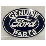 Genuine Ford Parts Single-Sided Porcelain Sign, 25