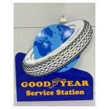 Metal Goodyear Service Station Sign, Single-Sided,