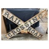 Emb Railroad Crossing Sign, 48 Inches