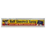 Gulf Livestock Spray Advertising Sign