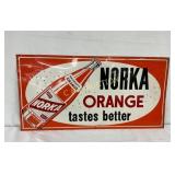 Norka Orange Drink Metal Advertising Sign, 24 x 12