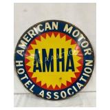 AMHA Double-Sided Metal Sign, 20-Inch Diameter