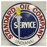 30-Inch Single-Sided Standard Oil Company Porcelai