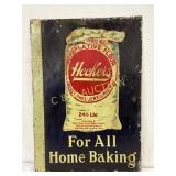 Early Metal Advertising Sign for Hecker's Flour, 1