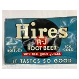 Embossed Tin Hires Root Beer Advertising Sign, 47