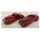 Metal Toy Cars, Red Finish, 6×2 Inches