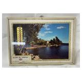 Framed McLeod Oil Company Adv Therm, Mebane, NC