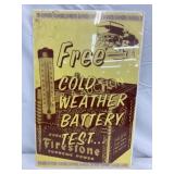 14×22 Firestone Batteries Advertising Poster for C