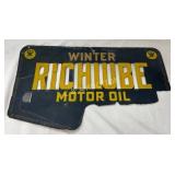 Early Cardboard Winter Richlube Motor Oil'
