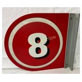 14 x 13 Double-Sided Flange  with Number 8