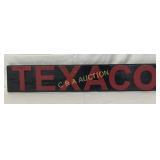 Handmade Wooden Texaco Sign, 31 x 6 Inches