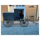 Unusual Horse Drawn Amish Stockyard Buggy