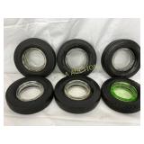 Six Early Tire Displays by BF Goodrich, Armstrong,