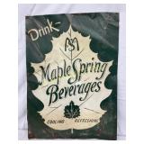 Single-Sided Metal Advertising Sign for Maple