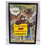1978 BIC Lighter Smokey the Bear Advertising Poste