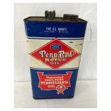 Penn-Rad Motor Oil Tin Can, 5 Quarts, Guaranteed 1