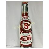 Pepsi-Cola Die-Cut Bottle Metal Sign, Numbered, 12