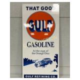 Gulf Heavy Metal Single-Sided Sign, 14 1/2in x 30i