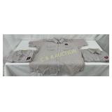 3 Texaco Shop Shirts with Red and White Stripe Pat