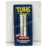 Tums Advertising Thermometer with Blue Metal Backi