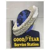 Good Year Porcelain Flange Sign, 24in x 36in