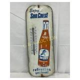 Sun Crest Advertising Thermometer Sign with Convex