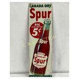 Canada Dry Spur Soda Metal Advertising Sign, 4in x