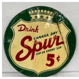 Embossed 18-Inch Metal Advertising Sign for Canada