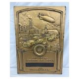 12×17 Cast Good Year Plaque with Industrial Relief